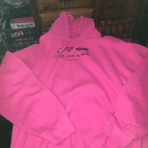 Pink hoodie